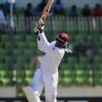 Chris Gayle first ball six against New Zealand