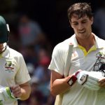 Pat Cummins batting in 2018 Tests