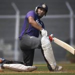 Yuvraj Singh in the nets